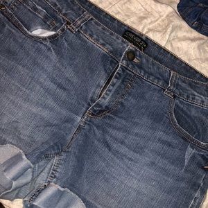Distressed Forever 21 Jean Shorts